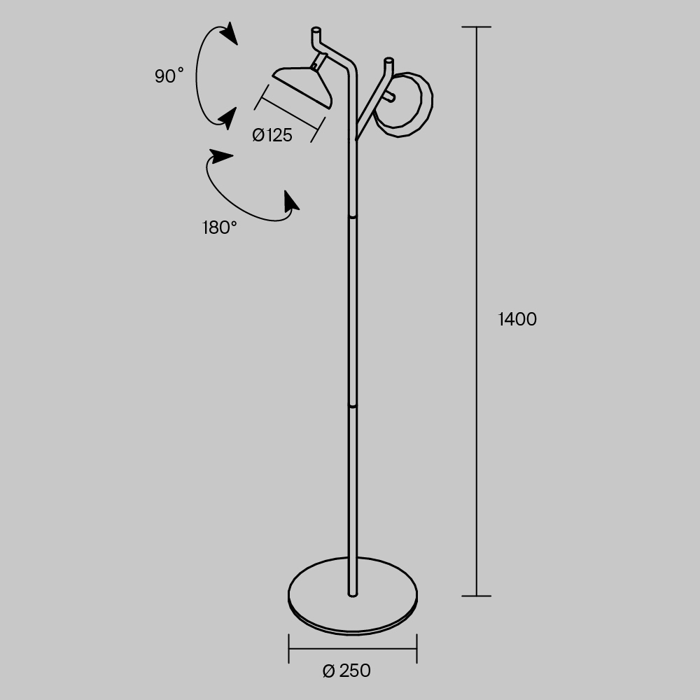 Напольный светильник Vita 3000К 18Вт в Грозном