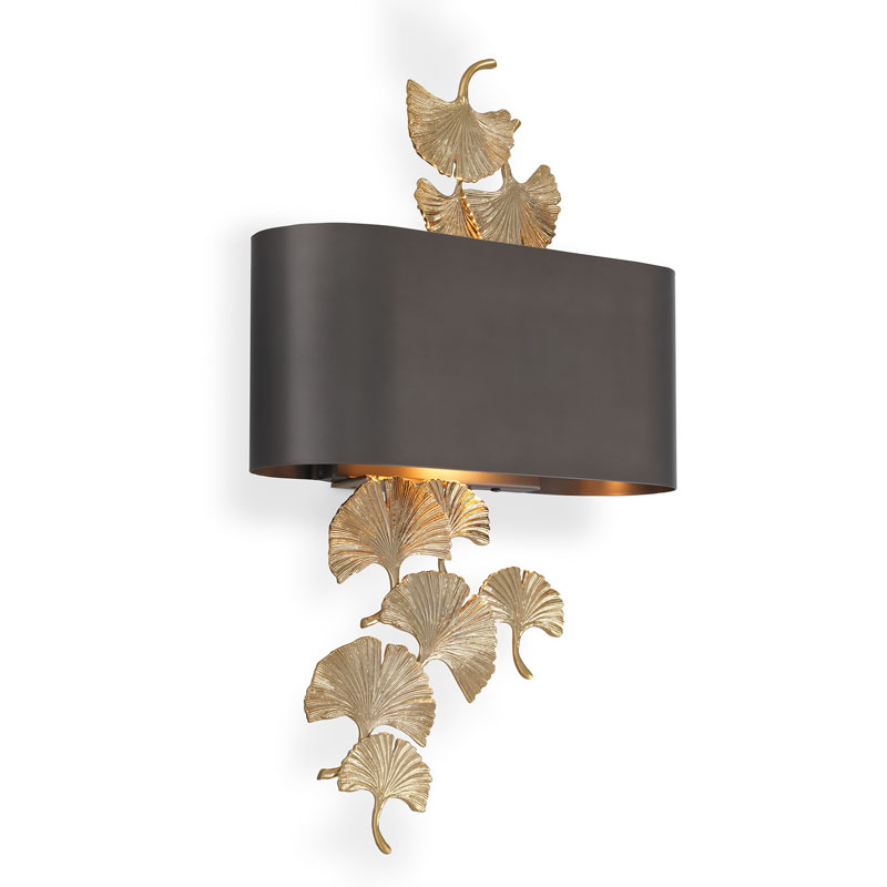 Бра Eichholtz WALL LAMP REGINA Черный Золотой в Грозном | Loft Concept 
