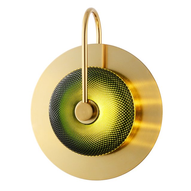 Бра Green Disk One Зеленый Латунь Бра Green Disk One Зеленый Латунь в Грозном | Loft Concept