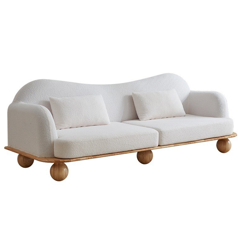 Диван Gould Wooden Forms Sofa Коричневый Белый Диван Gould Wooden Forms Sofa Коричневый Белый в Грозном | Loft Concept