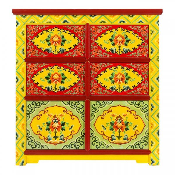 Комод в китайском стиле Chinese Multicolor Мульти Комод в китайском стиле Chinese Multicolor Мульти в Грозном | Loft Concept