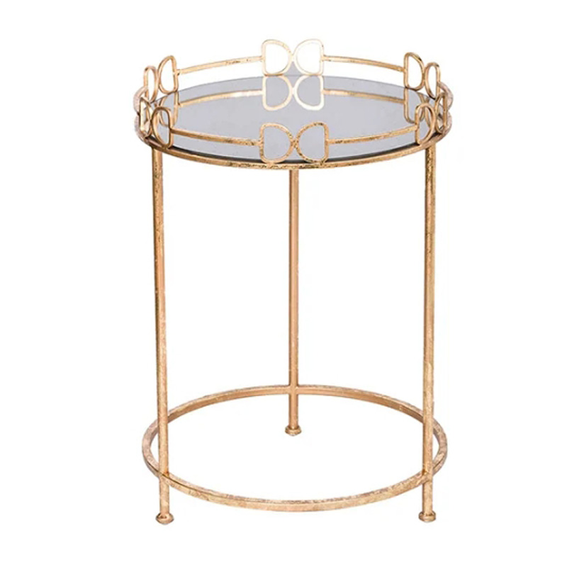 Приставной столик Round Table gold Золотой в Грозном | Loft Concept 