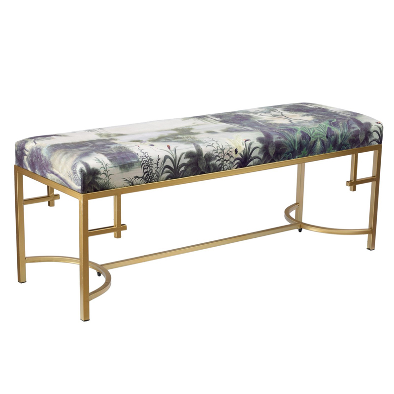Банкетка Tropics Furniture Зеленый Зеленый шалфей Малахит (зеленый) Золотой Банкетка Tropics Furniture Зеленый Зеленый шалфей Малахит (зеленый) Золотой в Грозном | Loft Concept