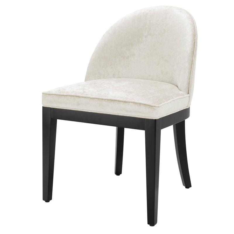 Стул Eichholtz Dining Chair Fallon Mirage off-white Белый Черный Стул Eichholtz Dining Chair Fallon Mirage off-white Белый Черный в Грозном | Loft Concept