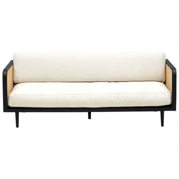 Диван Rattan Decor Sofa and Black ivory ( слоновая кость ) Черный Диван Rattan Decor Sofa and Black ivory ( слоновая кость ) Черный в Грозном | Loft Concept