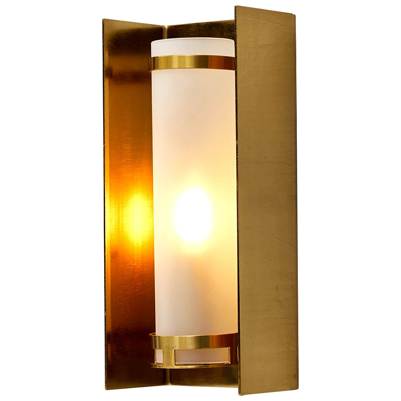 Бра Regin Wall Lamp Матовое Стекло Золотой Белое матовое стекло Бра Regin Wall Lamp Матовое Стекло Золотой Белое матовое стекло в Грозном | Loft Concept