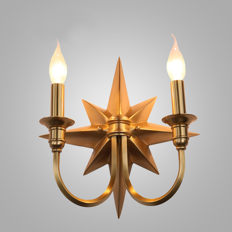 Бра Base Star Wall lamp Double Латунь Бра Base Star Wall lamp Double Латунь в Грозном | Loft Concept