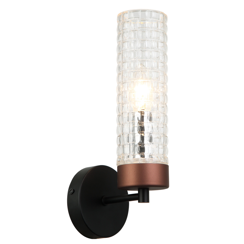 Бра Otes Sconce Черный Коричневый Прозрачный Бра Otes Sconce Черный Коричневый Прозрачный в Грозном | Loft Concept