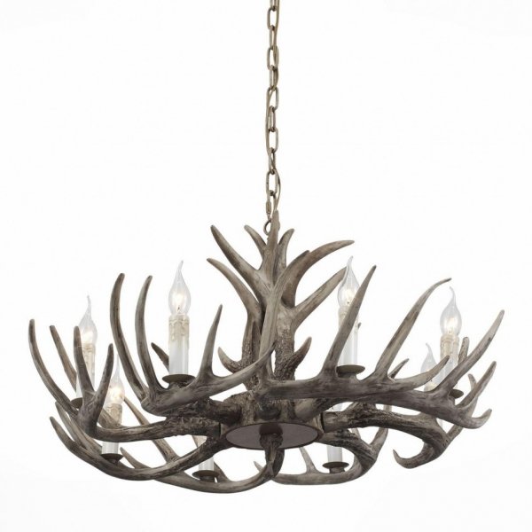 Люстра Hornland Chandelier 8 Grey Серый Люстра Hornland Chandelier 8 Grey Серый в Грозном | Loft Concept