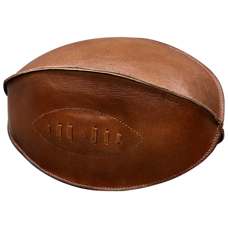 Аксессуар мяч для регби Leather Rugby Ball Коричневый Аксессуар мяч для регби Leather Rugby Ball Коричневый в Грозном | Loft Concept