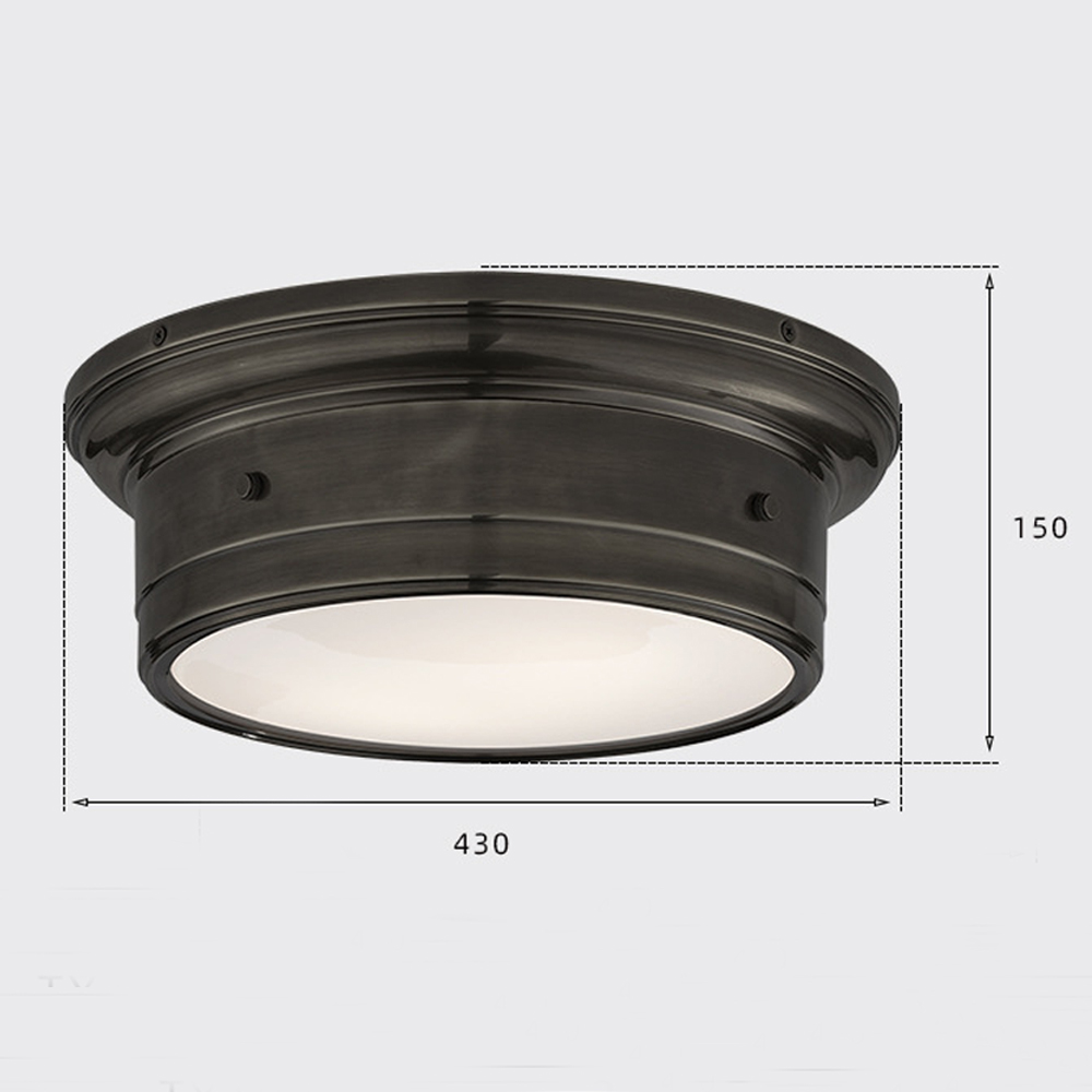 Потолочный светильник круглый черного цвета Modern Simple Ceiling Light в Грозном