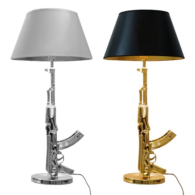 Настольная лампа ружье Flos Guns Table Lamp Серебряный Золотой Настольная лампа ружье Flos Guns Table Lamp Серебряный Золотой в Грозном | Loft Concept