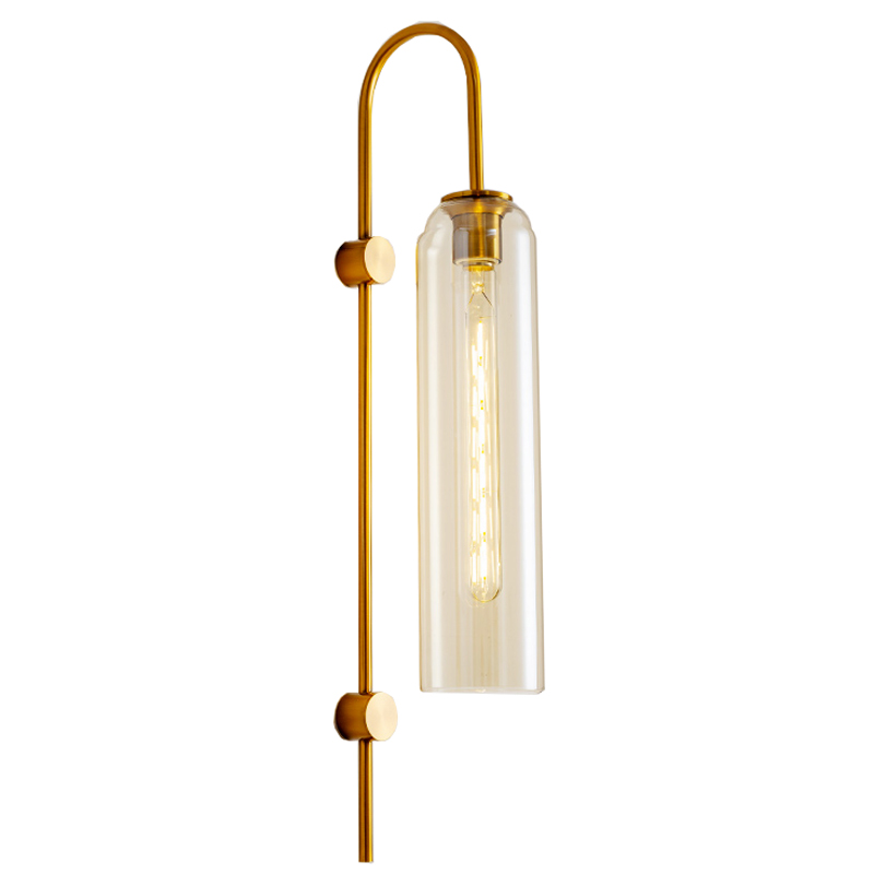 Бра ARTICOLO float Wall Sconce Transparent Глянцевое золото Прозрачный Бра ARTICOLO float Wall Sconce Transparent Глянцевое золото Прозрачный в Грозном | Loft Concept