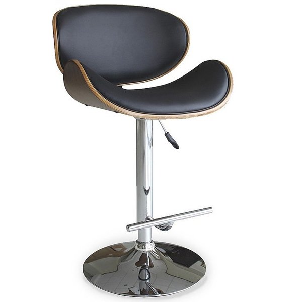 Барный стул Lounge Bar Stool черный Черный Хром Барный стул Lounge Bar Stool черный Черный Хром в Грозном | Loft Concept