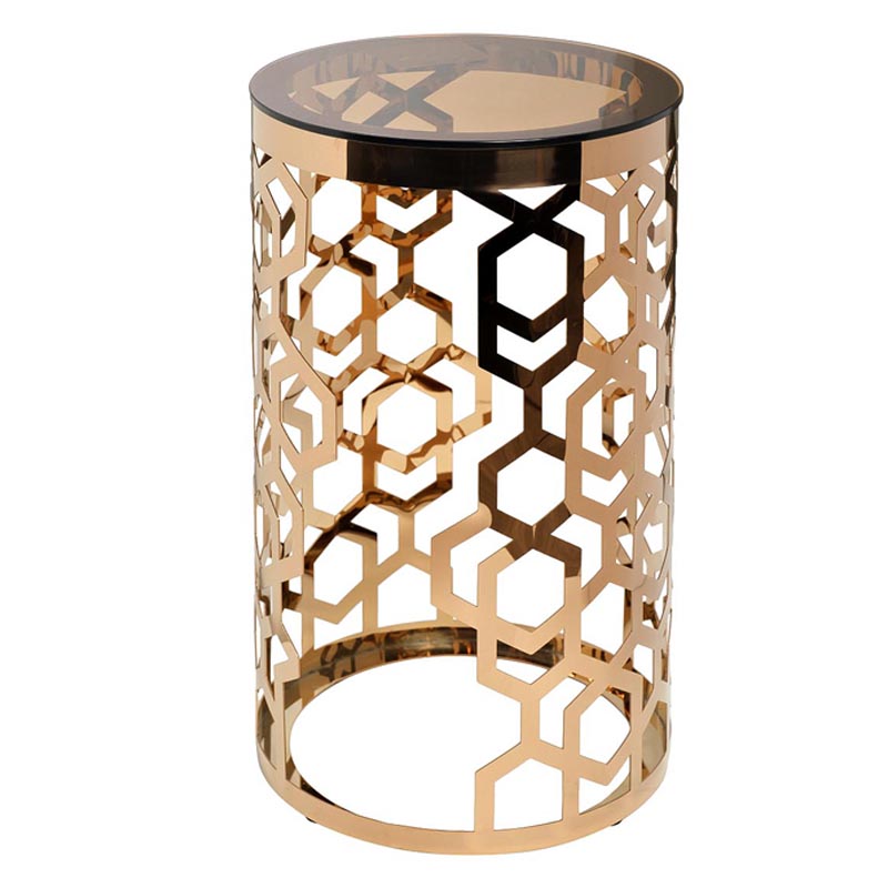 Подставка Yen Geometry pink gold cylinder 70 Глянцевое золото Подставка Yen Geometry pink gold cylinder 70 Глянцевое золото в Грозном | Loft Concept