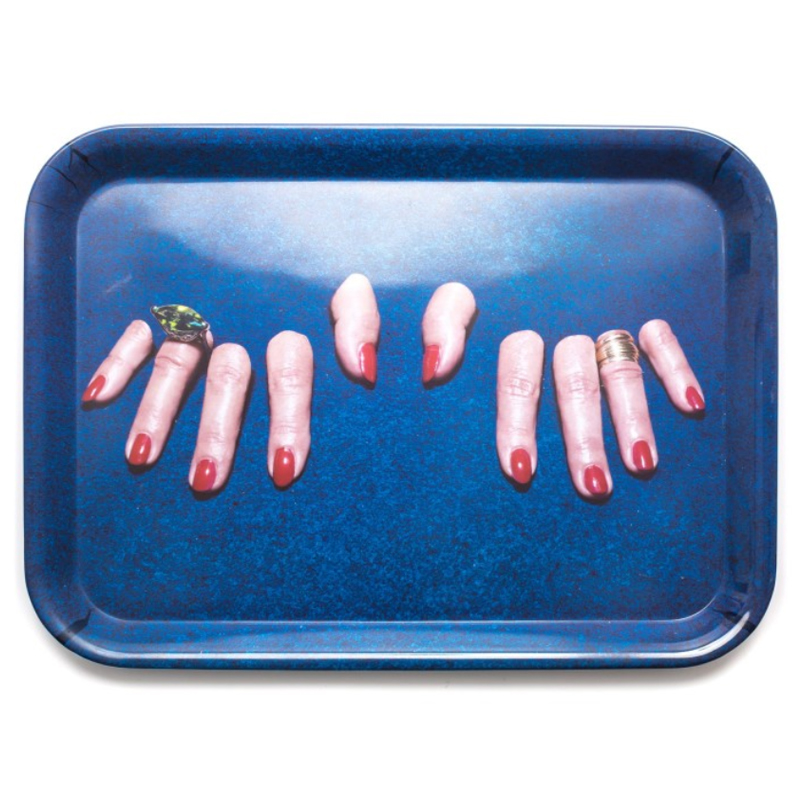 Поднос Seletti Tray Fingers Синий Поднос Seletti Tray Fingers Синий в Грозном | Loft Concept