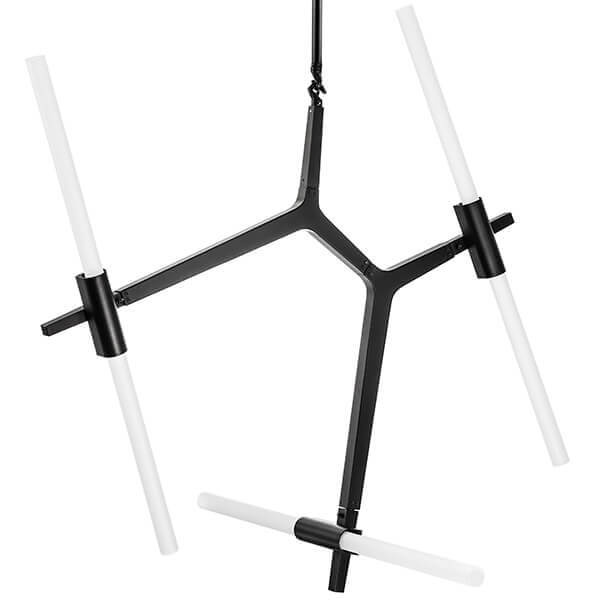 Люстра Агнес Chandelier Black 6 Белый Черный Люстра Агнес Chandelier Black 6 Белый Черный в Грозном | Loft Concept