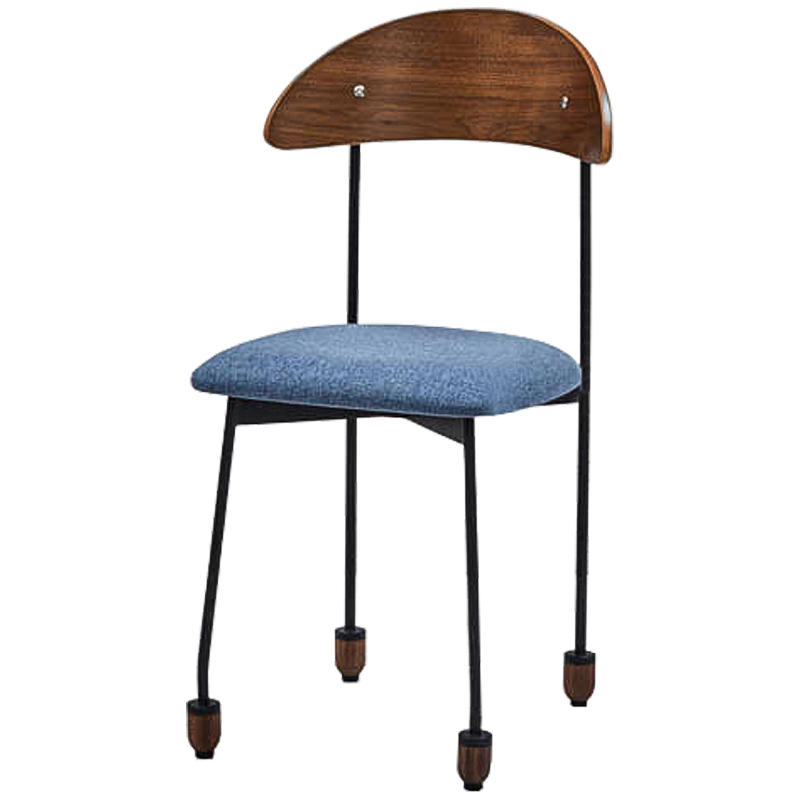 Стул Comhall Stool Коричневый Черный Светло-синий Стул Comhall Stool Коричневый Черный Светло-синий в Грозном | Loft Concept