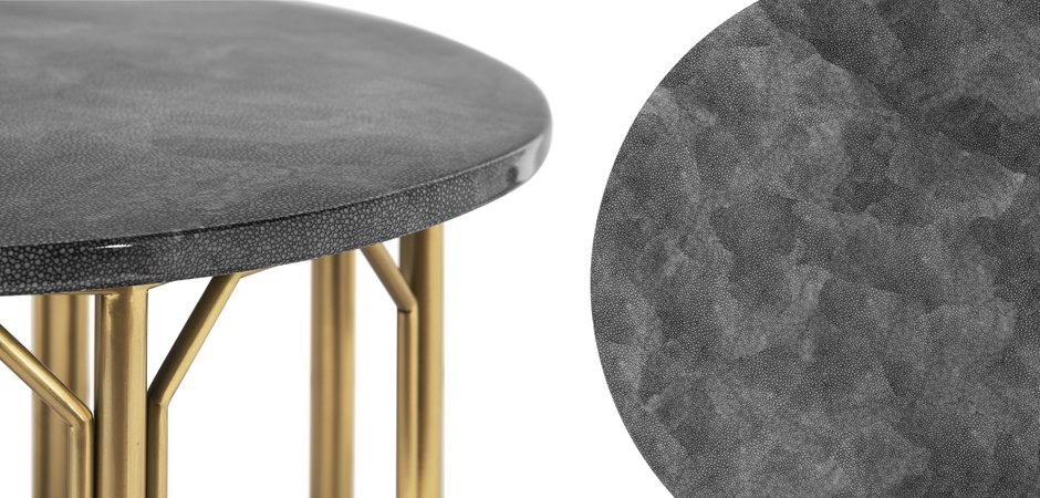 Приставной стол Stingray Skin Round Table Приставной стол Stingray Skin Round Table - Loft-Concept в Грозном