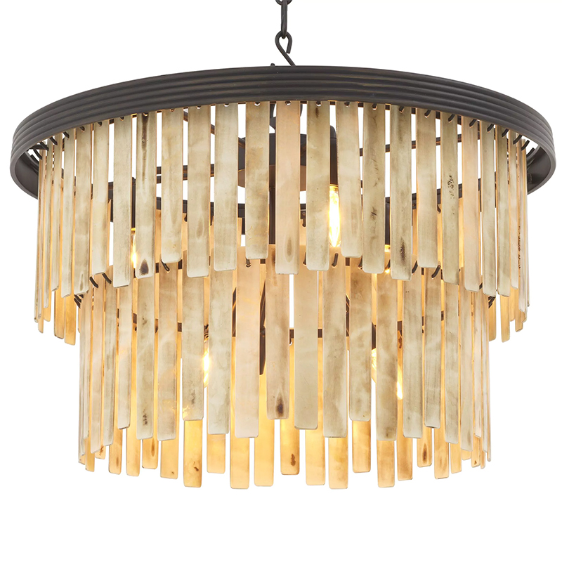 Люстра Eichholtz Chandelier Arizona S Темная бронза Бежевый Люстра Eichholtz Chandelier Arizona S Темная бронза Бежевый в Грозном | Loft Concept