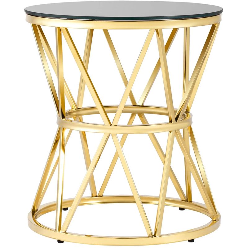 Стол приставной Beranger Collection Gold Глянцевое золото Черный Стол приставной Beranger Collection Gold Глянцевое золото Черный в Грозном | Loft Concept