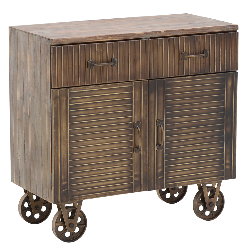 Комод в стиле Лофт на колёсах Mojens Loft Chest of Drawers Темная бронза Коричневый винтаж Комод в стиле Лофт на колёсах Mojens Loft Chest of Drawers Темная бронза Коричневый винтаж в Грозном | Loft Concept