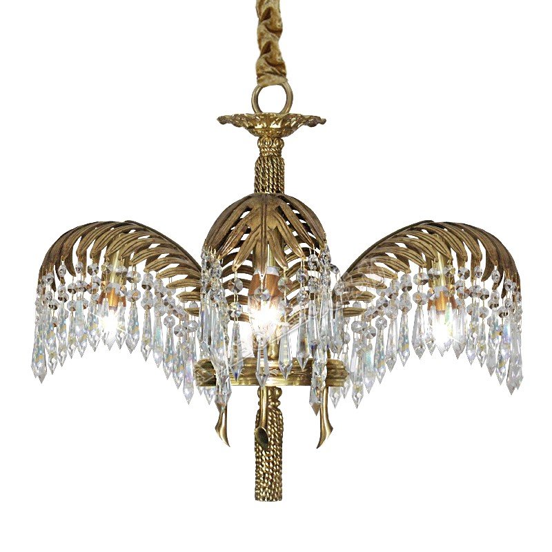 Люстра CHANDELIER HILDEBRANDT S Латунь Прозрачное Стекло Люстра CHANDELIER HILDEBRANDT S Латунь Прозрачное Стекло в Грозном | Loft Concept