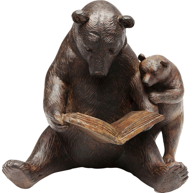 Статуэтка Reading Bears Коричневый Статуэтка Reading Bears Коричневый в Грозном | Loft Concept