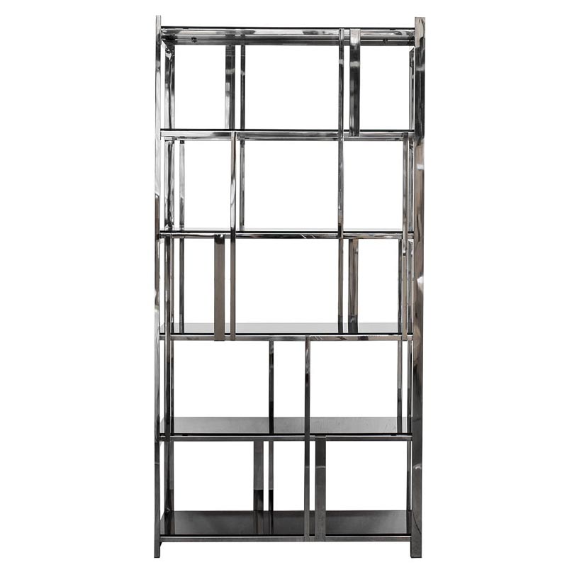 Стеллаж Kenton Rack Хром Черный Стеллаж Kenton Rack Хром Черный в Грозном | Loft Concept