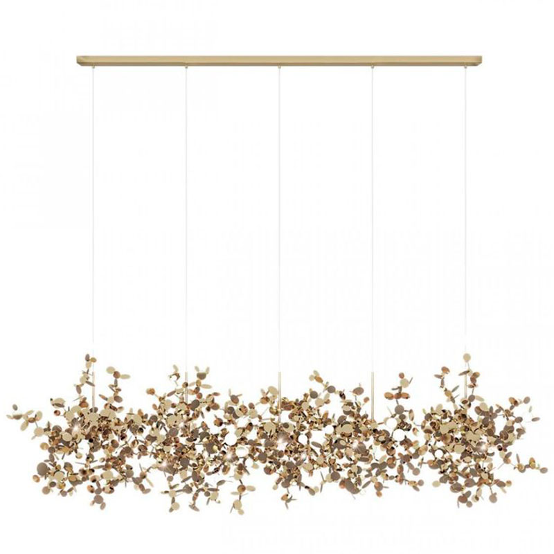 Люстра Terzani Argent Suspension Linear Gold длина 150 см Золотой Люстра Terzani Argent Suspension Linear Gold длина 150 см Золотой в Грозном | Loft Concept