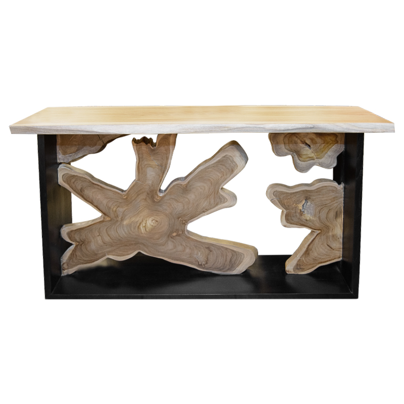 Консоль Erkan Console Древесина Черный Консоль Erkan Console Древесина Черный в Грозном | Loft Concept
