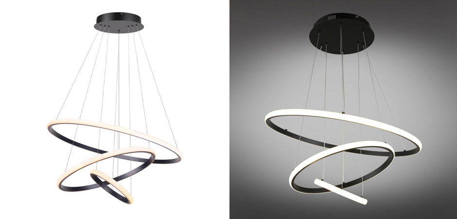 Люстра Ring Horizontal Trio black 60+40+20 Люстра Ring Horizontal Trio black 60+40+20 - Loft-Concept в Грозном