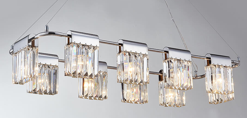 Люстра Crystal Pendants chrome 10 Люстра Crystal Pendants chrome 10 - Loft-Concept в Грозном