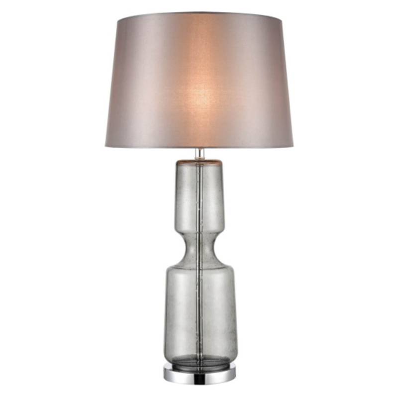 Настольная лампа Серое Стекло Antero Chrome Table Lamp Хром Настольная лампа Серое Стекло Antero Chrome Table Lamp Хром в Грозном | Loft Concept