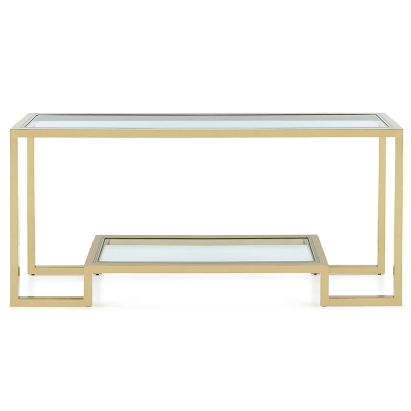 Emma Console Глянцевое золото Прозрачное Стекло Emma Console Глянцевое золото Прозрачное Стекло в Грозном | Loft Concept