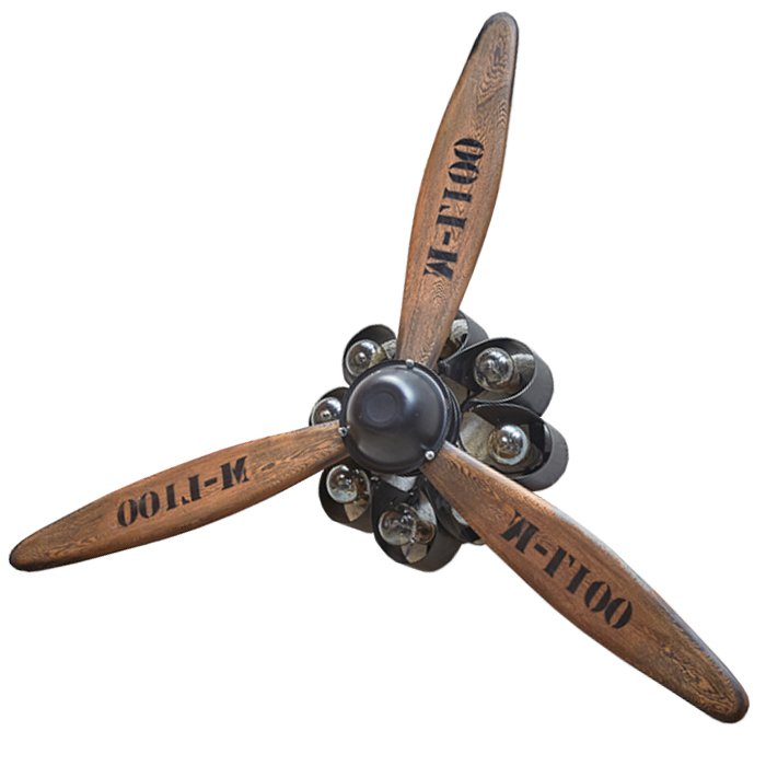Бра пропеллер Wood Propeller Wall Lamp Графит Дуб темный Бра пропеллер Wood Propeller Wall Lamp Графит Дуб темный в Грозном | Loft Concept