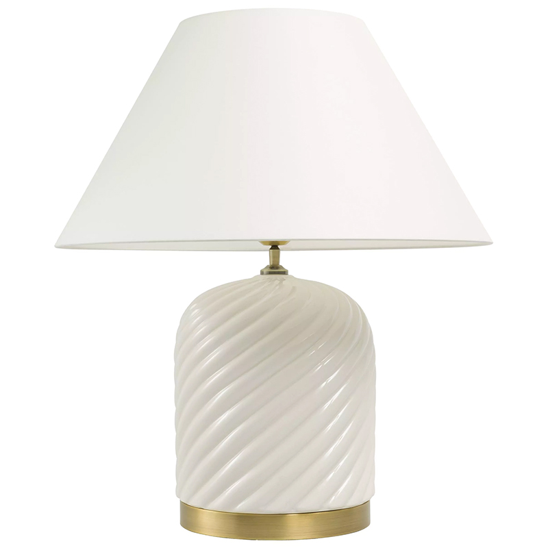 Настольная лампа Eichholtz Table Lamp Savona Кремовый Латунь Настольная лампа Eichholtz Table Lamp Savona Кремовый Латунь в Грозном | Loft Concept