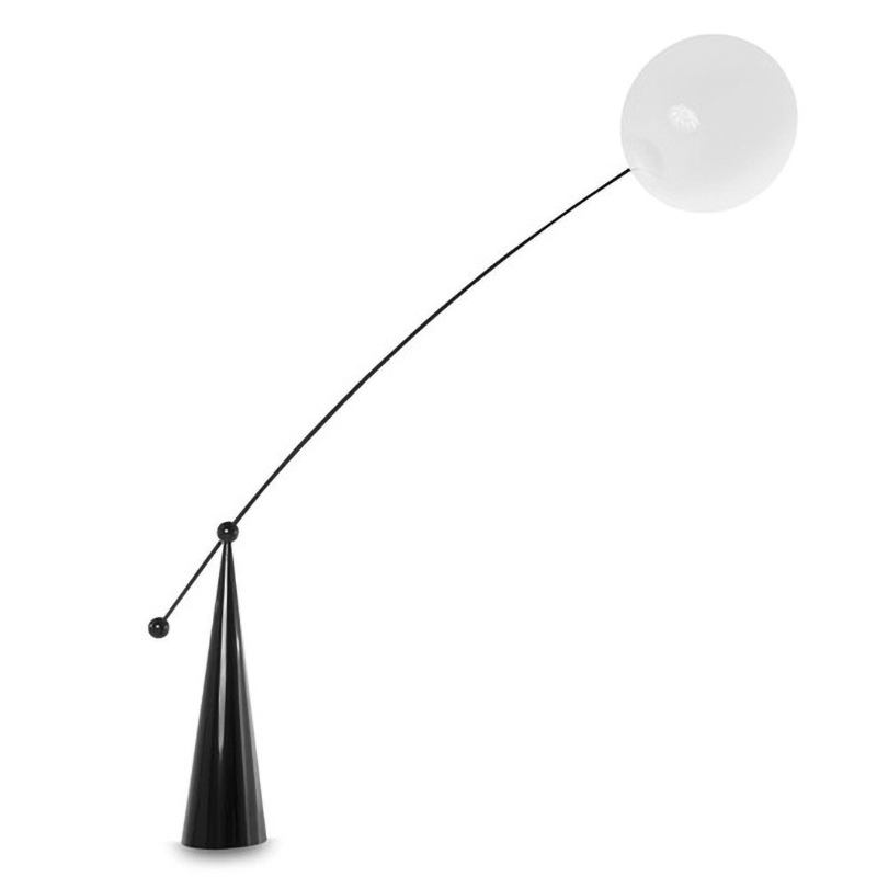 Торшер Opal LED Surface Floor Light Черный Белый Торшер Opal LED Surface Floor Light Черный Белый в Грозном | Loft Concept