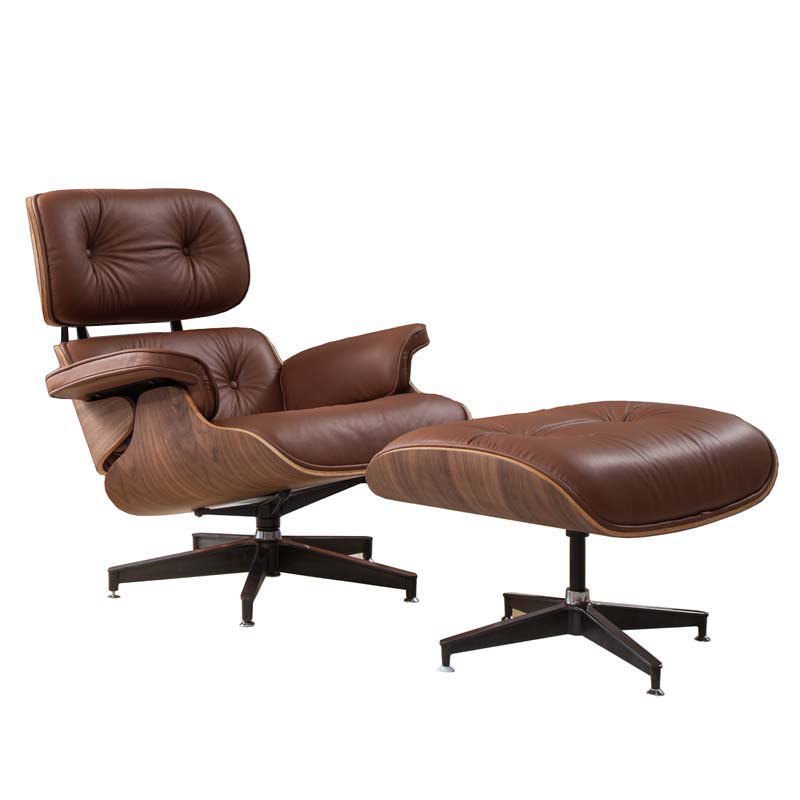 Кресло Eames Lounge Chair & Ottoman light brown Коричневый Кресло Eames Lounge Chair & Ottoman light brown Коричневый в Грозном | Loft Concept