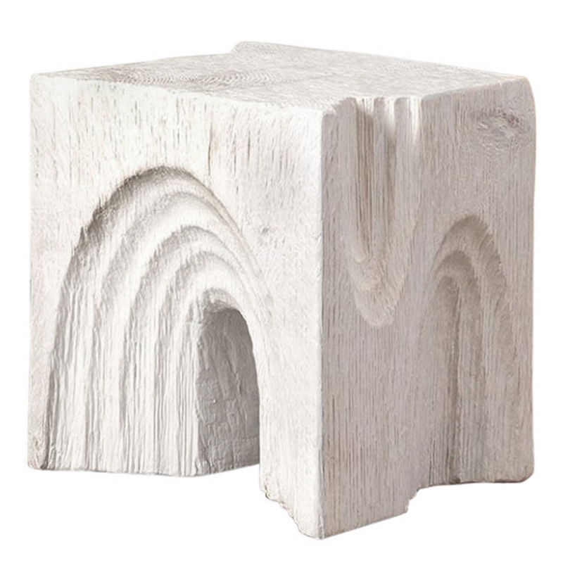 Приставной стол Kelly Wearstler Белый Echo Stool Белый Приставной стол Kelly Wearstler Белый Echo Stool Белый в Грозном | Loft Concept