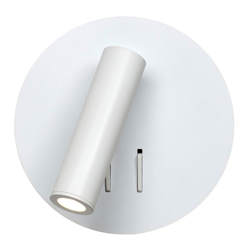 Настенный спот White Circle Spot Wall Lamp Белый Настенный спот White Circle Spot Wall Lamp Белый в Грозном | Loft Concept