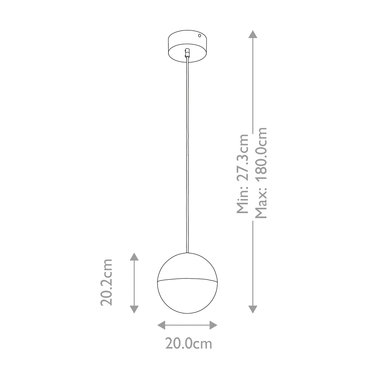 Подвесной светильник со сферическим плафоном из акрила с циркониевыми вкраплениями Kichler в Грозном