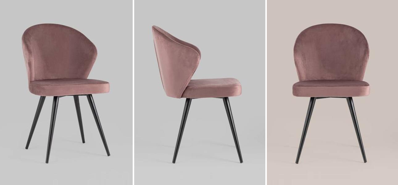 Стул Розовый Бархат Volante Chair - фото