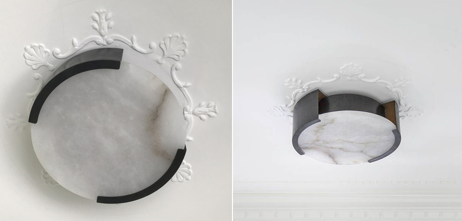 Потолочный светильник Melange Flush Mount Lamp black Потолочный светильник Melange Flush Mount Lamp black - Loft-Concept в Грозном