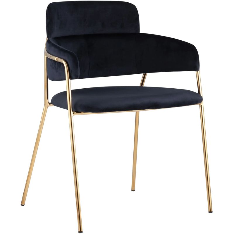 Polina chair Тёмно-синий Велюр Темно-синий Золотой Polina chair Тёмно-синий Велюр Темно-синий Золотой в Грозном | Loft Concept