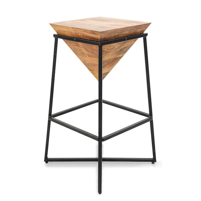 Приставной стол Inverted Pyramid Side Table light Черный Бежевый Приставной стол Inverted Pyramid Side Table light Черный Бежевый в Грозном | Loft Concept
