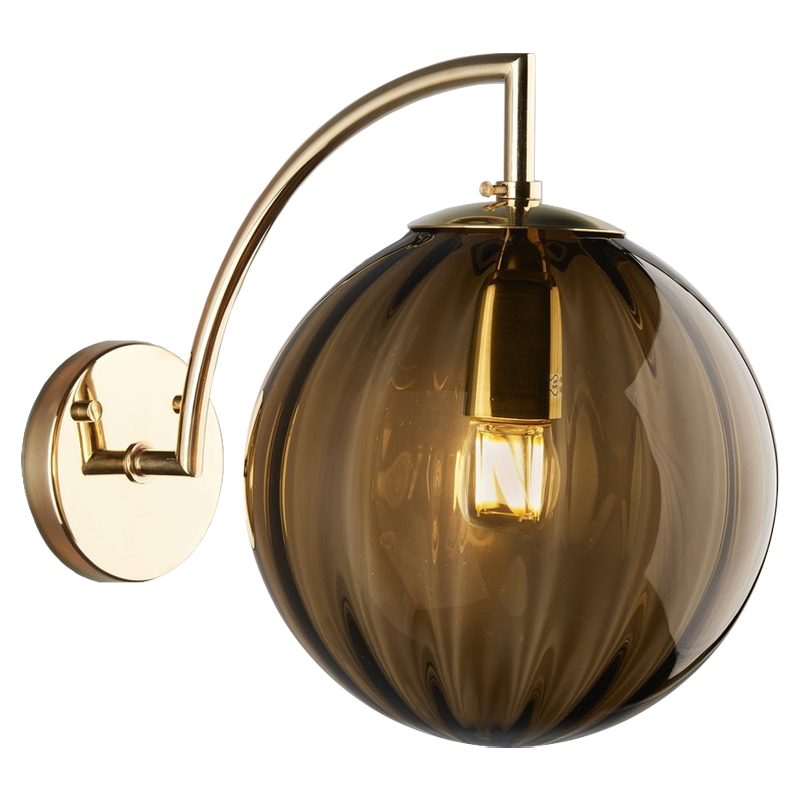 Бра Hector Sconce Amber Глянцевое золото Янтарь (Amber) Бра Hector Sconce Amber Глянцевое золото Янтарь (Amber) в Грозном | Loft Concept