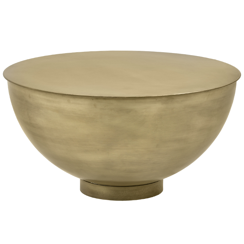 Круглый кофейный стол Modern Metal Caldron Coffee Table Золотой Круглый кофейный стол Modern Metal Caldron Coffee Table Золотой в Грозном | Loft Concept