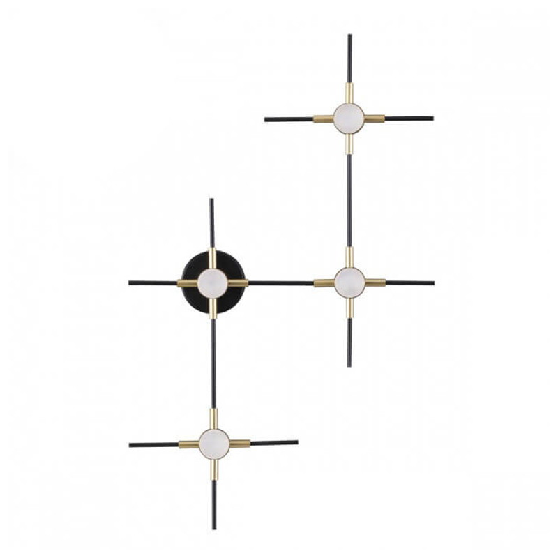 Бра Ake Sconce Черный Белый Золотой в Грозном | Loft Concept 