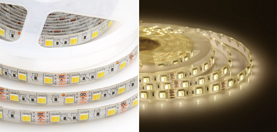 Светодиодная влагозащищенная лента 14,4W/m 60LED/m 5050SMD холодный белый/теплый белый 5M Светодиодная влагозащищенная лента 14,4W/m 60LED/m 5050SMD холодный белый/теплый белый 5M - Loft-Concept в Грозном